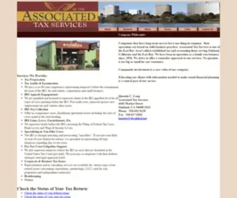 Associatedtaxservices.com(Small business web hosting offering additional business services such as) Screenshot