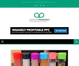 Associateprograms.com(Affiliate Marketing Advice & Affiliate Program Resources) Screenshot