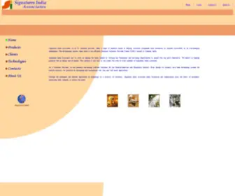 Associatesinc.com(Signatures India Associates) Screenshot