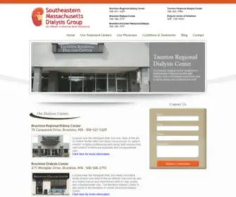 Associatesinnephrologypc.com(Southeastern Massachusetts Dialysis Centers) Screenshot