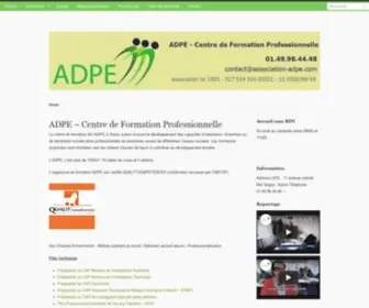 Association-Adpe.com(Centre de formation professionelle) Screenshot
