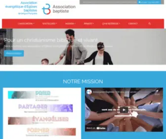 Associationbaptiste.org(Association évangélique d'Églises baptistes) Screenshot