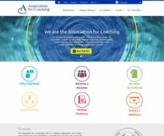 Associationforcoaching.com(Association for Coaching) Screenshot