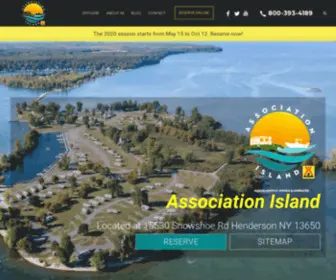 Associationislandresort.com(Sun Outdoors Association Island) Screenshot