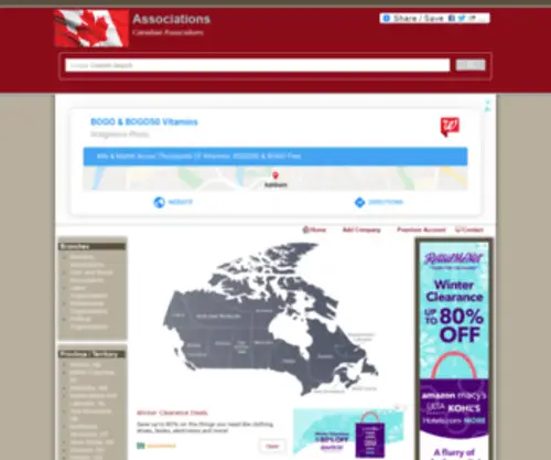 Associations.cc(Canadian Associations) Screenshot