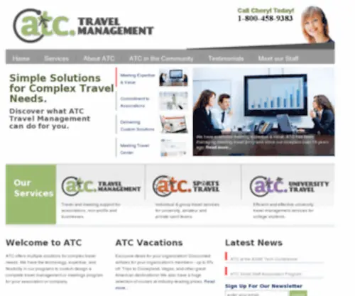 Associationtravelconcepts.com(ATC Travel Management) Screenshot