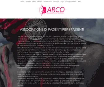 Associazione-Arco.org(Associazione Ricerca e Cura per l'Orticaria) Screenshot