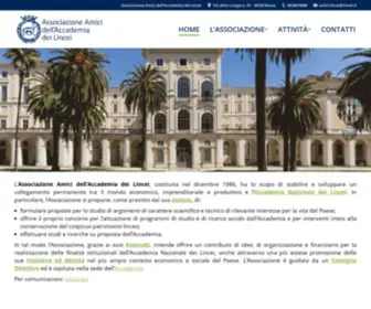 Associazioneamicilincei.it(Associazione Amici Accademia dei Lincei) Screenshot