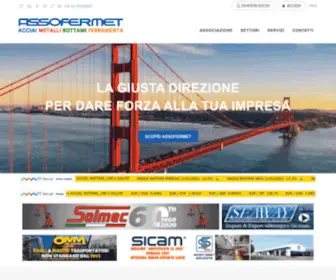 Assofermet.it(Associazione Nazionale Acciai) Screenshot