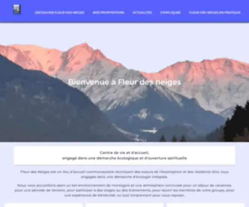 Assomption-Fleurdesneiges.org(Centre d'accueil Fleur des neiges) Screenshot