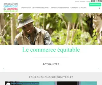 Assoquebecequitable.org(Association) Screenshot