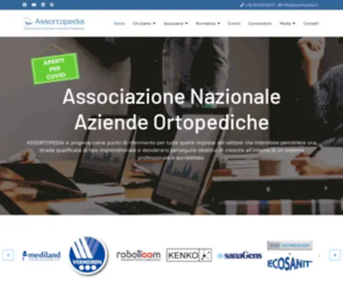 Assortopedia.it(Sito dell'Associazione Nazionale Aziende Ortopediche) Screenshot