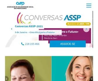 ASSP.pt(Associação de Solidariedade Social dos Professores) Screenshot