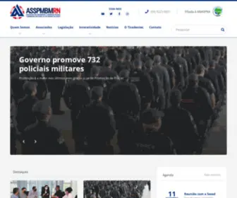 ASSPMBMRN.org.br(Associação dos Subtenentes e Sargentos Policiais Militares e Bombeiros Militares do RN) Screenshot