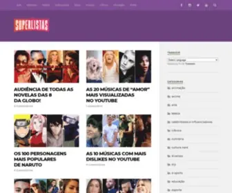 Assuperlistas.com(Site de listas diversas) Screenshot