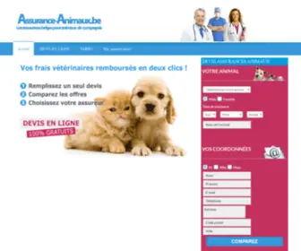 Assurance-Animaux.be(Assurance chien et chat Belgique) Screenshot