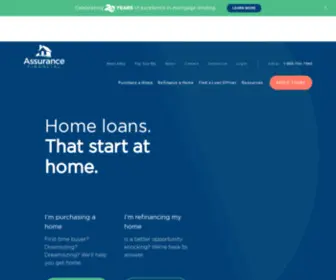 Assurancemortgage.com(Online Mortgage Lender & Refinance Company) Screenshot