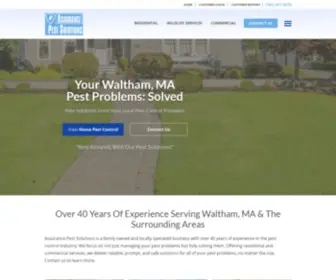 Assurancepestsolutions.com(Assurance Pest Solutions) Screenshot