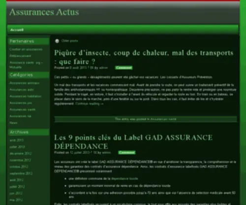 Assurances-Actus.com(Assurances Actus) Screenshot