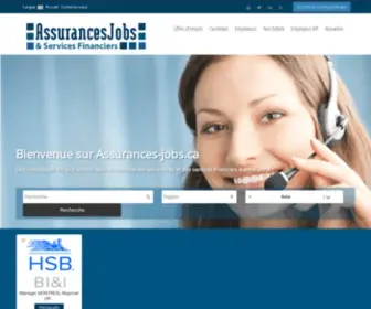 Assurances-Jobs.ca(Site de placement #1 en assurancesAssurances) Screenshot