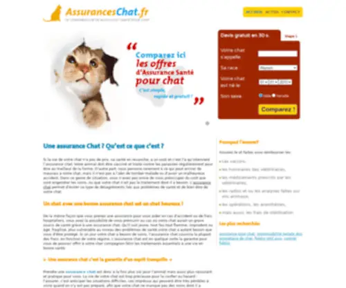 Assuranceschat.fr(Assurance chat) Screenshot