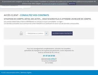 Assurancevie-Online.fr(Accès Client) Screenshot