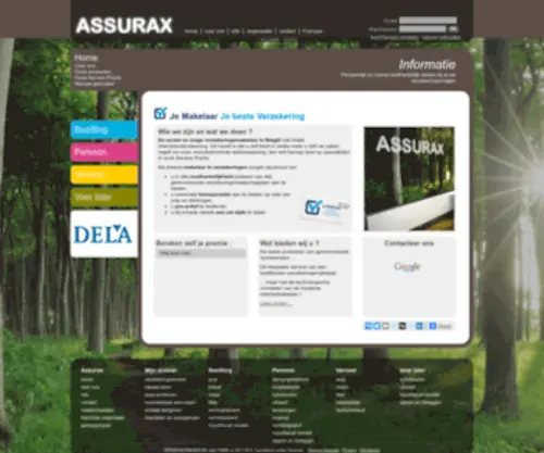 Assurax.be(Transparant en onafhankelijk) Screenshot