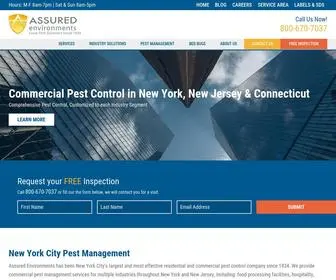 Assuredenvironments.com(Commercial Pest Control in NYC) Screenshot