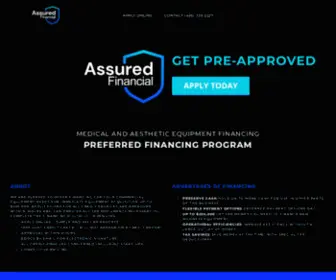 Assuredfinancial.co(Assured Financial Medical and Aesthetic Equipment Financing) Screenshot