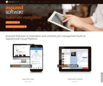 Assuredsoftware.com(Software for Restoration Contractors) Screenshot