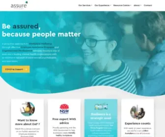 Assureprograms.com.au(Assure is one of Australia’s leading mental health organisations and) Screenshot