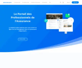 Assureurpro.com(Le Portail des Professionnels de l'Assurance) Screenshot