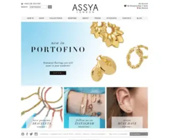Assyalondon.com(Assya London Designer Jewellery) Screenshot