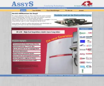 Assys.ch(Automation und Produktionsmittel zur Elektronikfertigung) Screenshot