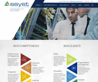 Assyst-Europe.com(Découvrez les Infrastructures convergentes d’ASSYST EUROPE) Screenshot