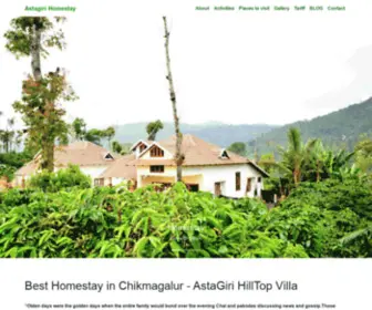 Astagirihomestay.com(Best homestay in Chikmagalur) Screenshot
