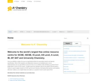 Astarchemistry.com(GCSE, IGCSE, A-Level, IB and University Chemistry Resources & Revision for all exam boards) Screenshot