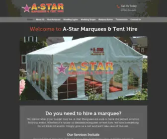 Astarmarquees.co.uk(A Star Marquees & Tent Hire) Screenshot