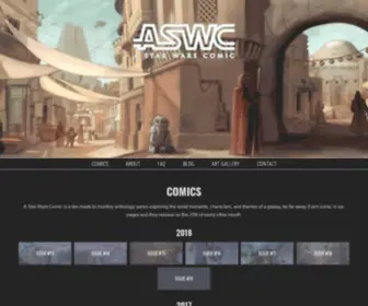 Astarwarscomic.com(A Star Wars Comic) Screenshot