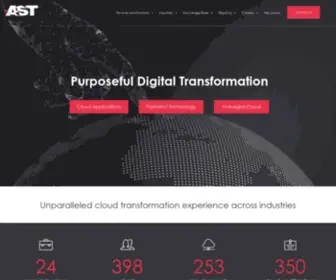 Astcorporation.com(Digital Transformation Consulting Service & Cloud Partners) Screenshot