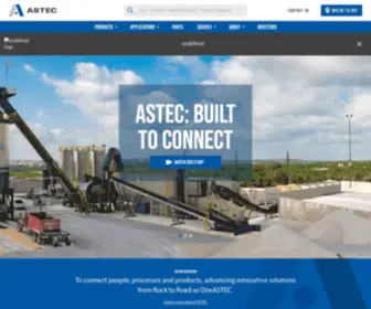 Astecinc.com(Built To Connect) Screenshot