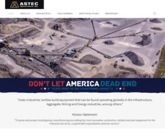 Astecindustries.com(Astec Industries) Screenshot