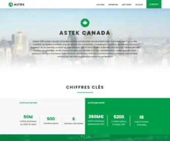 Astek.ca(Astek Canada) Screenshot