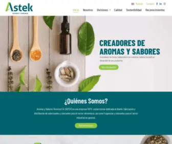 Astek.cr(Creadores de aromas) Screenshot
