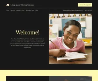 Astepaheadtutoringservices.com(A Step Ahead Tutoring Services) Screenshot