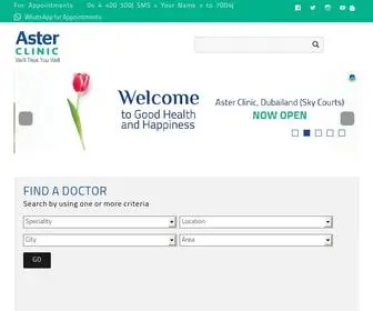 Asterclinic.ae(The Aster Clinic) Screenshot