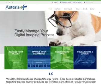 Asteris.com(Veterinary PACS Systems) Screenshot