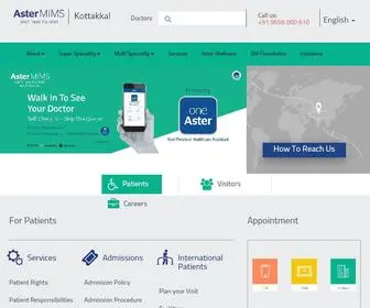 Astermimskottakkal.com(Aster MIMS Kottakkal) Screenshot