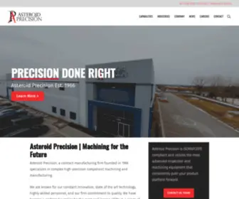 Asteroidprecision.com(Precision Machining & Grinding Specialists Illinois) Screenshot