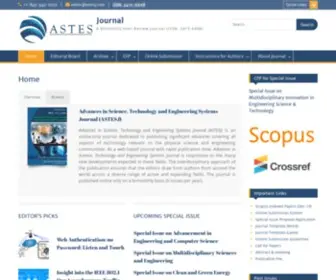 Astesj.com(Advances in Science) Screenshot